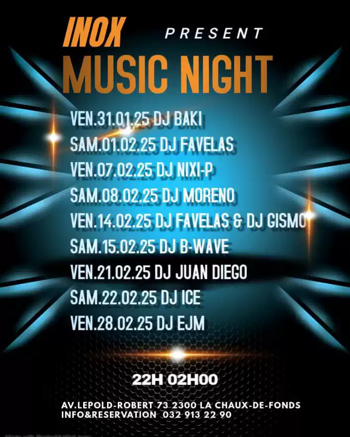 PROGRAMME DE FÉVRIER À L&rsquo;INOX