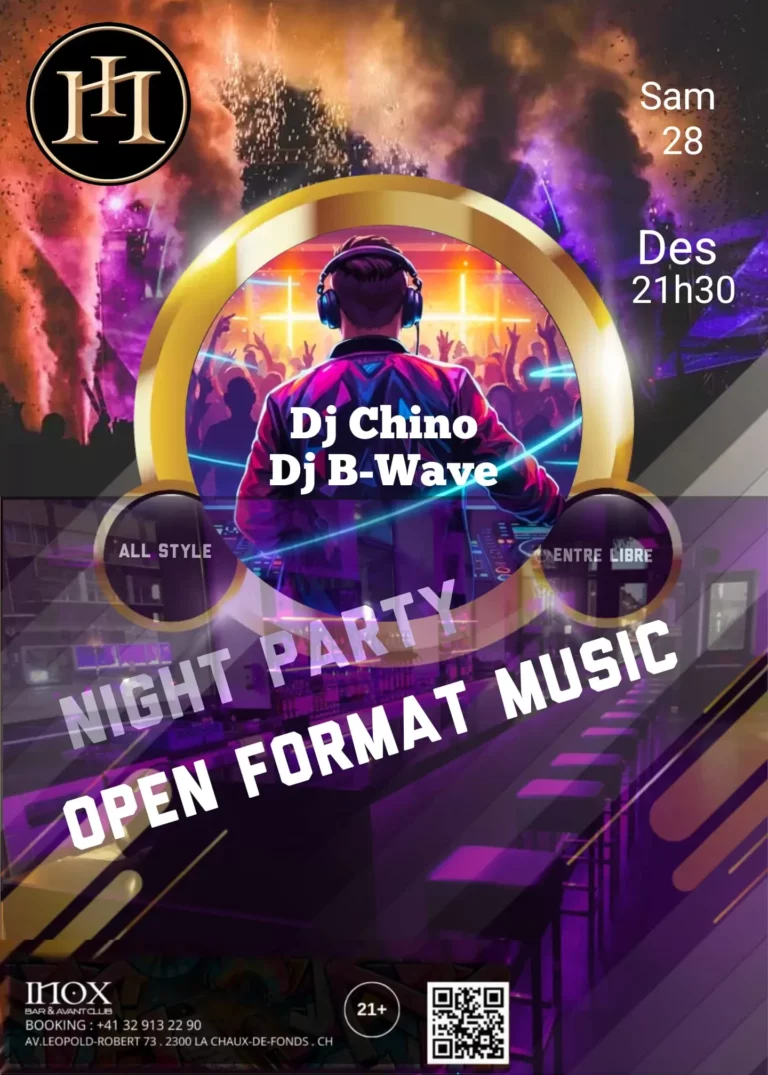 🎉🎵 NIGHT PARTY – OPEN FORMAT MUSIC 🎵🎉